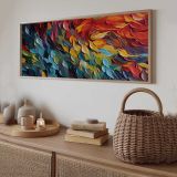 Quadro Multicolore Materiale Struttura in Legno Nobilitato 50x120h cm, - Mirato