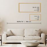 Quadro Multicolore Materiale Struttura in Legno Nobilitato 50x120h cm, - Mirevalo