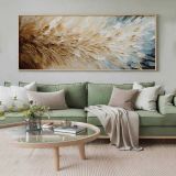 Quadro Multicolore Materiale Struttura in Legno Nobilitato 50x120h cm, - Mirevalo
