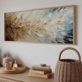 Quadro Multicolore Materiale Struttura in Legno Nobilitato 50x120h cm, - Mirevalo