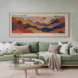 Quadro Multicolore Materiale Struttura in Legno Nobilitato 50x120h cm, - Miri