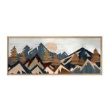 Quadro Multicolore Materiale Struttura in Legno Nobilitato 50x120h cm, - Miroteso