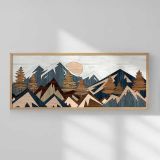 Quadro Multicolore Materiale Struttura in Legno Nobilitato 50x120h cm, - Miroteso