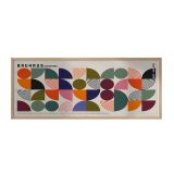 Quadro Multicolore Materiale Struttura in Legno Nobilitato 50x120h cm, - Miseba
