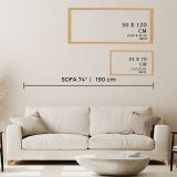 Quadro Multicolore Materiale Struttura in Legno Nobilitato 50x120h cm, - Misili
