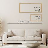 Quadro Multicolore Materiale Struttura in Legno Nobilitato 50x120h cm, - Misola