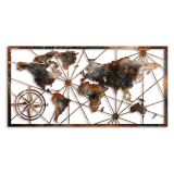 Quadro Multicolore Materiale Struttura in Metallo 120x60h cm, - Mosafaha