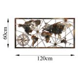 Quadro Multicolore Materiale Struttura in Metallo 120x60h cm, - Mosafaha