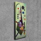 Quadro Multicolore Materiale Struttura in Tessuto Materiale in Legno Nobilitato 30x80h cm, Materiale Struttura in Legno Nobilitato - Neda