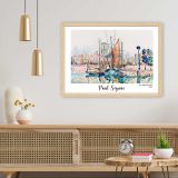 Quadro Multicolore Materiale Struttura in Tessuto Materiale in Legno Nobilitato 35x45h cm, Materiale Struttura in Legno Nobilitato - Mihari
