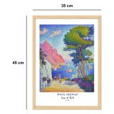 Quadro Multicolore Materiale Struttura in Tessuto Materiale in Legno Nobilitato 35x45h cm, Materiale Struttura in Legno Nobilitato - Mimeka