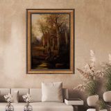 Quadro Multicolore Materiale Struttura in Tessuto Materiale in Legno Nobilitato 40x60h cm, Materiale Struttura in Legno Nobilitato - Narega