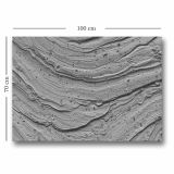 Quadro Multicolore Materiale Struttura in Tessuto Materiale in Legno Nobilitato 70x100h cm, Materiale Struttura in Legno Nobilitato - Nahaka