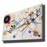 Quadro Multicolore Materiale Struttura in Tessuto Materiale in Legno Nobilitato 70x100h cm, Materiale Struttura in Legno Nobilitato - Nanerise