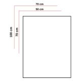 Quadro Multicolore Materiale Struttura in Tessuto Materiale in Legno Nobilitato 70x100h cm, Materiale Struttura in Legno Nobilitato - Nefatate