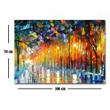 Quadro Multicolore Materiale Struttura in Tessuto Materiale in Legno Nobilitato 70x100h cm, Materiale Struttura in Legno Nobilitato - Nemimara
