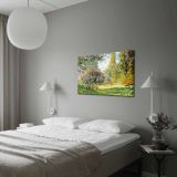 Quadro Multicolore Materiale Struttura in Tessuto Materiale in Legno Nobilitato 70x100h cm, Materiale Struttura in Legno Nobilitato - Nemirito