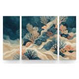 Quadro Multicolore Materiale Struttura in Tessuto Materiale in Legno Nobilitato 90x90h cm, Materiale Struttura in Legno Nobilitato - Nalimiba