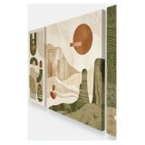 Quadro Multicolore Materiale Struttura in Tessuto Materiale in Legno Nobilitato 90x90h cm, Materiale Struttura in Legno Nobilitato - Nalirine