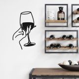 Quadro Nero Materiale Struttura in Metallo 32x52h cm, - Motolemo