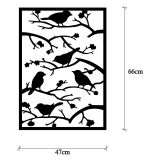 Quadro Nero Materiale Struttura in Metallo 47x66h cm, - Moseri