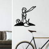 Quadro Nero Materiale Struttura in Metallo 58x54h cm, - Momesemo