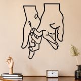 Quadro Nero Materiale Struttura in Metallo 58x76h cm, - Motemi