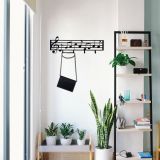 Quadro Nero Materiale Struttura in Metallo 60x19h cm, - Moniso
