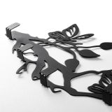 Quadro Nero Materiale Struttura in Metallo 60x24h cm, - Moka
