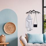 Quadro Nero Materiale Struttura in Metallo 80x4h cm, - Motita