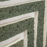 Quadro Verde Grigio Effetto Rilievo e Texture Materica Materiale Struttura in Plastica 60x80h cm, Materiale Struttura in Legno - Bamesola