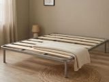 Rete letto matrimoniale Dabatt, 100% Made in Italy, Cm 160x190h31