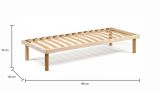 Rete letto piazza e mezza Albero, 100% Made in Italy, Cm 120x190h31