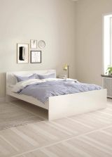 Rete letto piazza e mezza Floria, Base per letto, Rete a doghe, Doghe per struttura letto, 207x166 h80 cm, Bianco