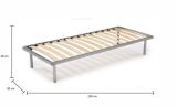 Rete letto singolo Abalui, 100% Made in Italy, cm 80x200h 34