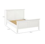 Rete letto singolo Gasparde, Base per letto, Rete a doghe, Doghe per struttura letto, 158x211 h110 cm, Bianco