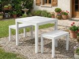 Salotto da esterno panchine bianco - Alambico