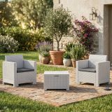 Salotto da esterno poltrone bianco - Apis