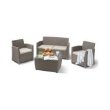 Salotto da esterno poltrone tortora - Langley