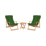Salotto da esterno poltrone vernice preservante per legno a base d'acqua verde - Biagio