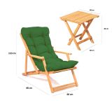 Salotto da esterno poltrone vernice preservante per legno a base d'acqua verde - Biagio