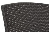 Salotto da terrazza poltrone e divano effetto rattan antracite - Eustachia
