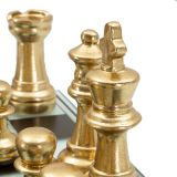 Scacchiera oro Argento Colore Struttura Argento Materiale Struttura in Vetro, - Bamanile