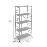 Scaffali Grigio 5 Ripiani Peso Supportato 40 kg, - Minori