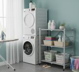 Scaffali Grigio Ruote 3 Ripiani, Peso Supportato 40 kg - Cossato