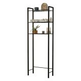 Scaffali Nero 3 Ripiani 52x24x150h cm, - Maniace