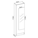 Scarpiera 12 paia bianca 50x185h cm - Arlanda