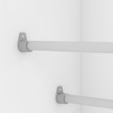 Scarpiera 12 paia rovere 50x180h cm - Baucina