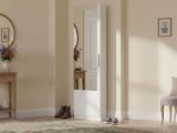 Scarpiera 16 paia bianca 50x180h cm 1 anta specchio - Euro