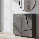 Scarpiera 2 ante ardesia 81x86h cm - Apetta